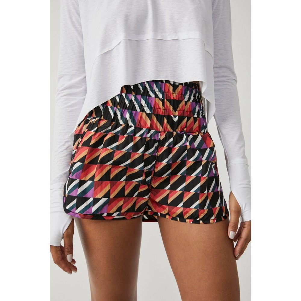 🌙FP MOVEMENT The Way Home Printed Shorts / Orange Crush Combo🌙
